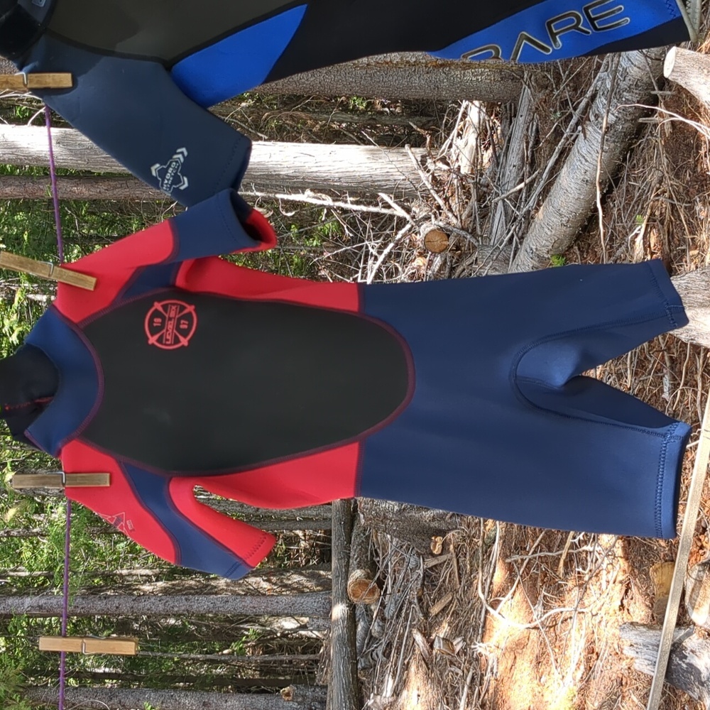 Level 6 Wetsuit Blue Red Wetsuit Swimwear Neoprene 6
